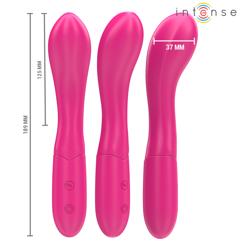 INTENSE - LISETTE VIBRATOR 19 CM FLEXIBLE 10 VIBRATIONS PINK - Amore24