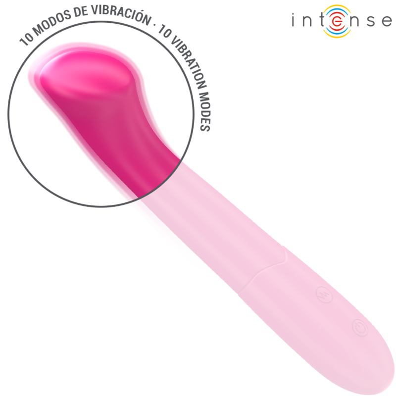 INTENSE - PATY VIBRATOR 19 CM FLEXIBLE 10 VIBRATIONS MODEL 2 PINK - Amore24