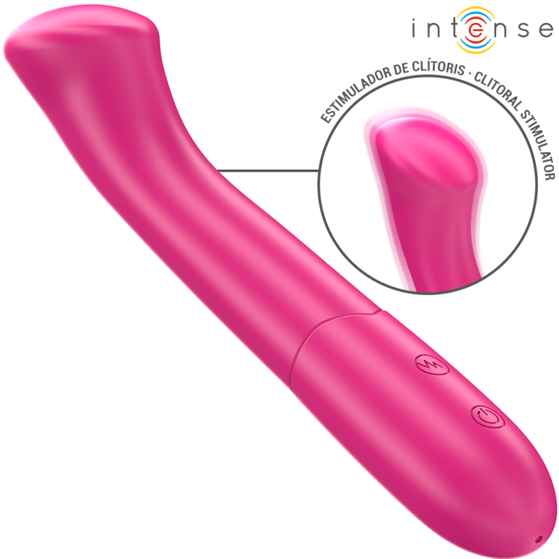 INTENSE - PATY VIBRATOR 19 CM FLEXIBLE 10 VIBRATIONS MODEL 2 PINK - Amore24