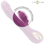 INTENSE - HALLE MULTIFUNCTION VIBRATOR WITH DOLPHIN STIMULATING TONGUE PURPLE - Amore24