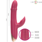 INTENSE - CHLOE MULTIFUNCTION VIBRATOR 3 IN 1 RED - Amore24