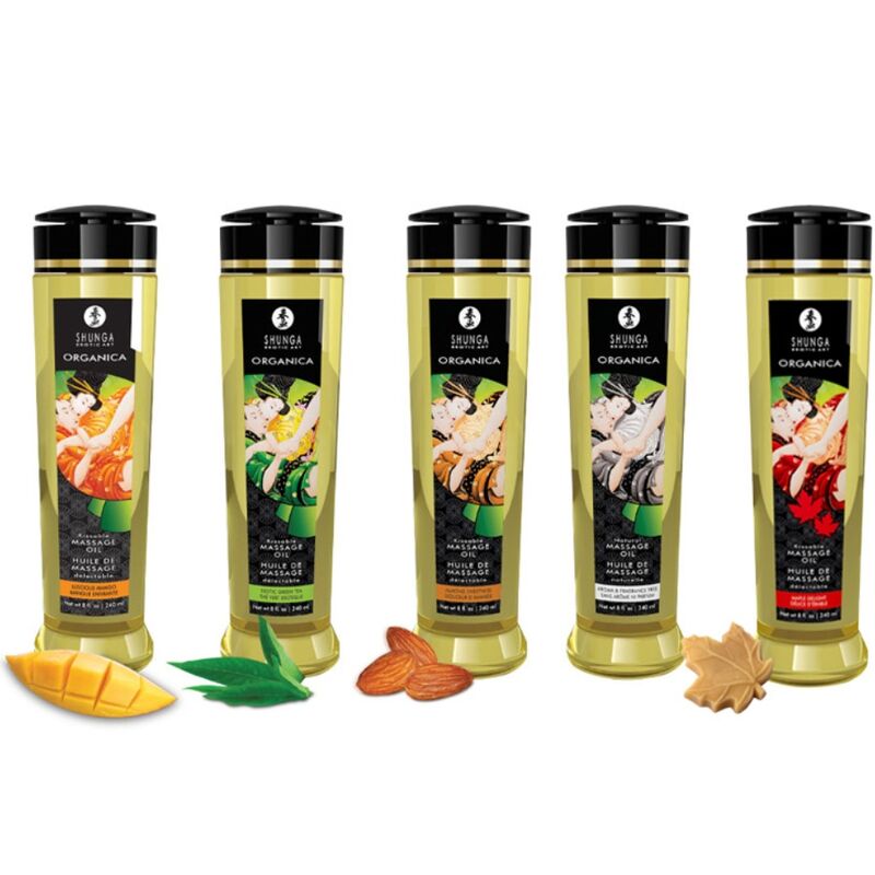 SHUNGA - ORGANIC MASSAGE OIL MANGO 240 ML - Amore24