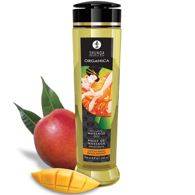 SHUNGA - ORGANIC MASSAGE OIL MANGO 240 ML - Amore24