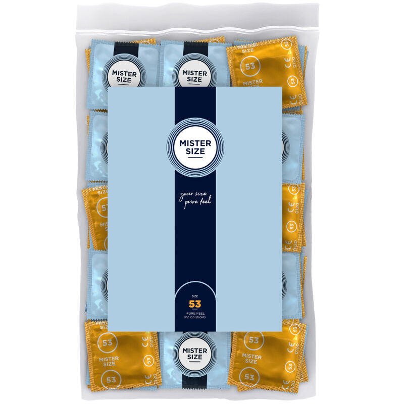 MISTER SIZE - CONDOM SIZE M 53 MM (100 UNITS) - Amore24
