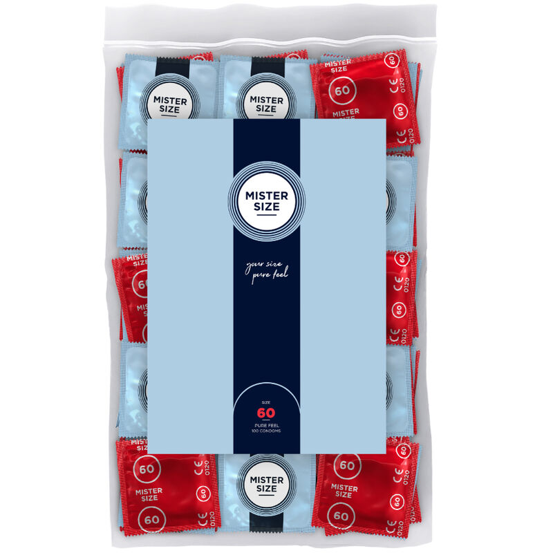 MISTER SIZE - CONDOM SIZE XL 60 MM (100 UNITS) - Amore24