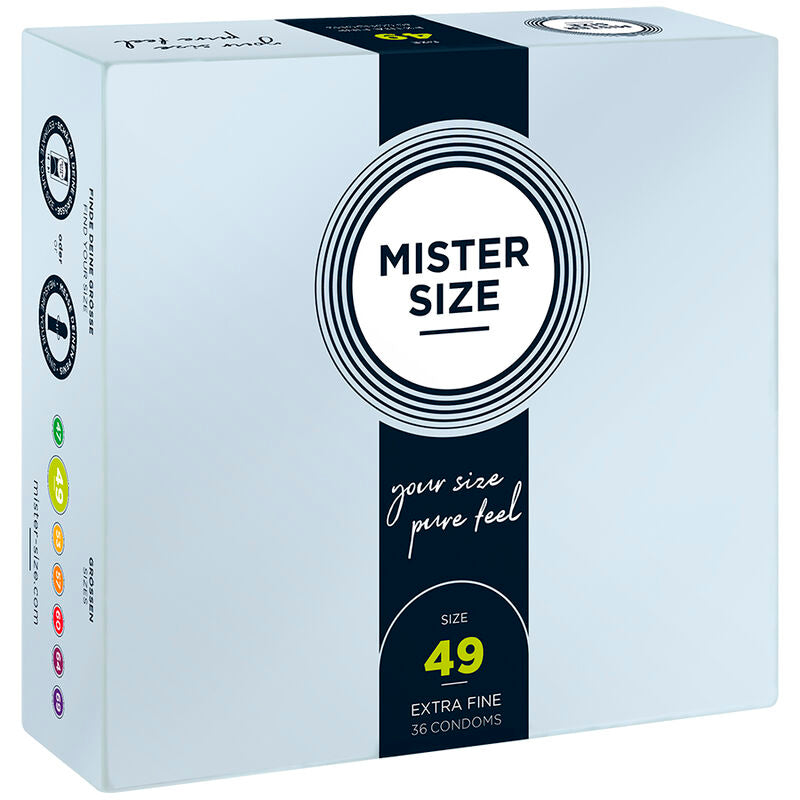 MISTER SIZE - CONDOM SIZE S 49 MM (36 UNITS) - Amore24
