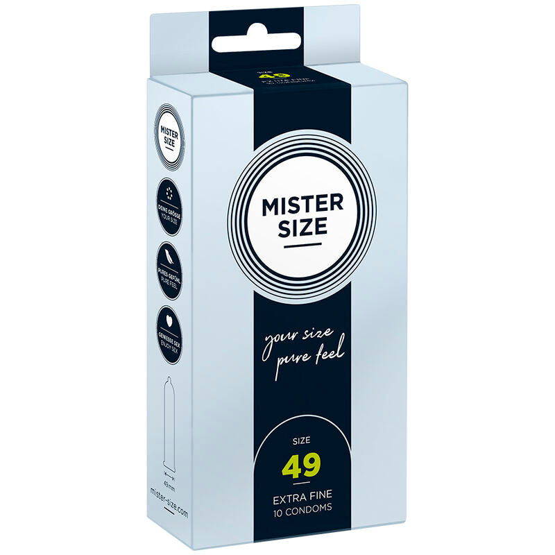 MISTER SIZE - CONDOM SIZE S 49 MM (10 UNITS) - Amore24
