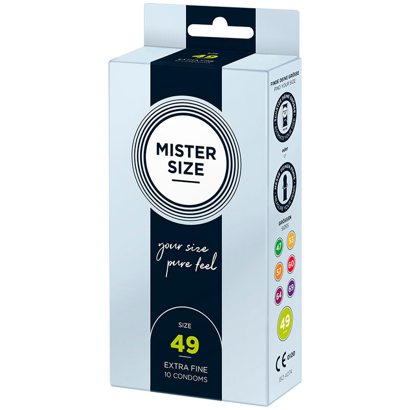 MISTER SIZE - CONDOM SIZE S 49 MM (10 UNITS) - Amore24