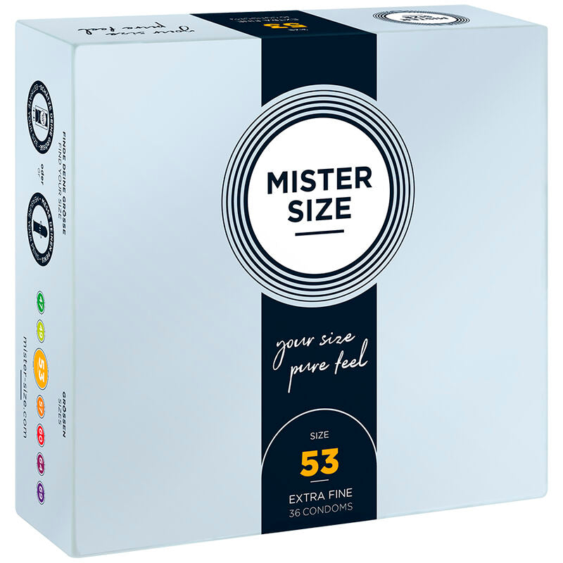 MISTER SIZE - CONDOM SIZE M 53 MM (36 UNITS) - Amore24