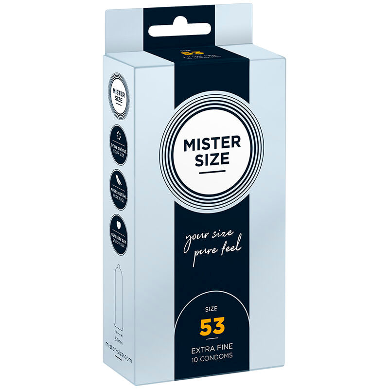 MISTER SIZE - CONDOM SIZE M 53 MM (10 UNITS) - Amore24