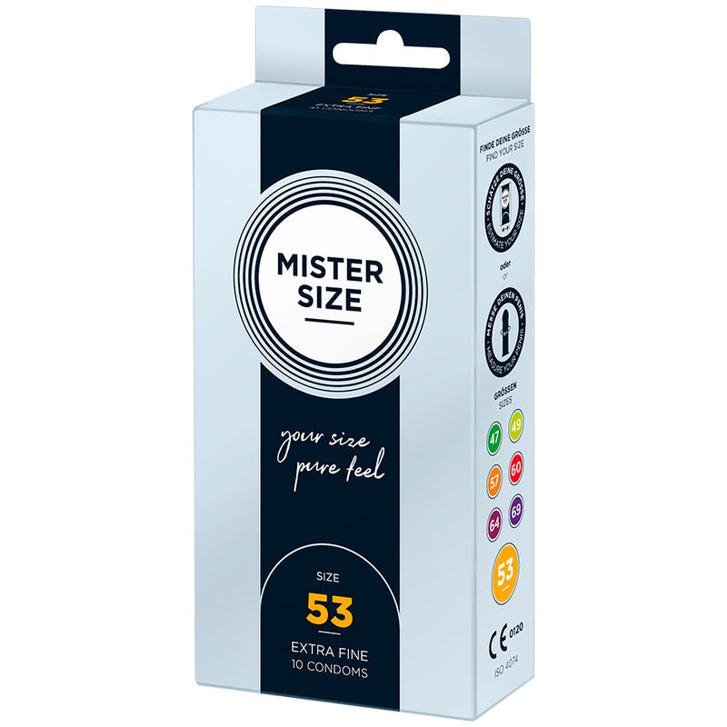 MISTER SIZE - CONDOM SIZE M 53 MM (10 UNITS) - Amore24