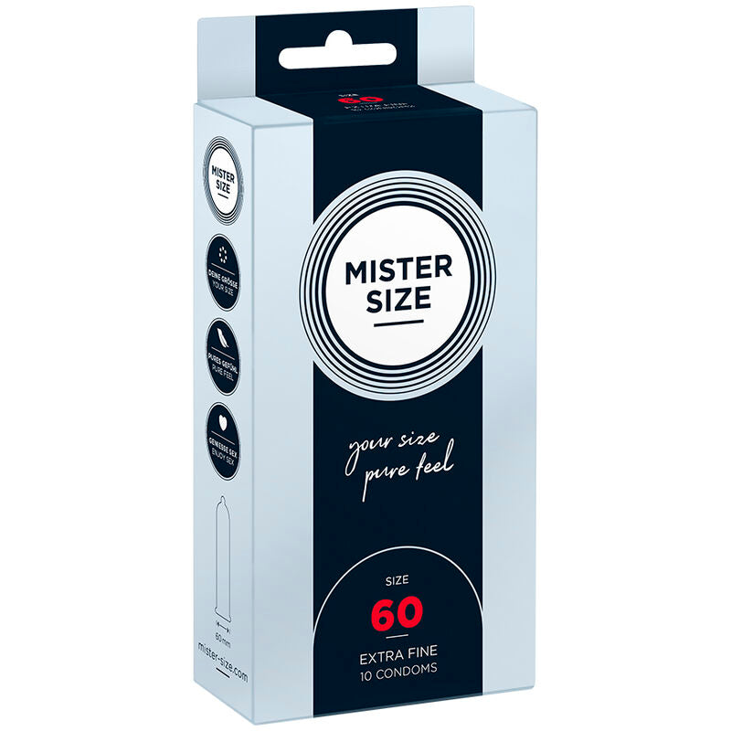 MISTER SIZE - CONDOM SIZE XL 60 MM (10 UNITS) - Amore24