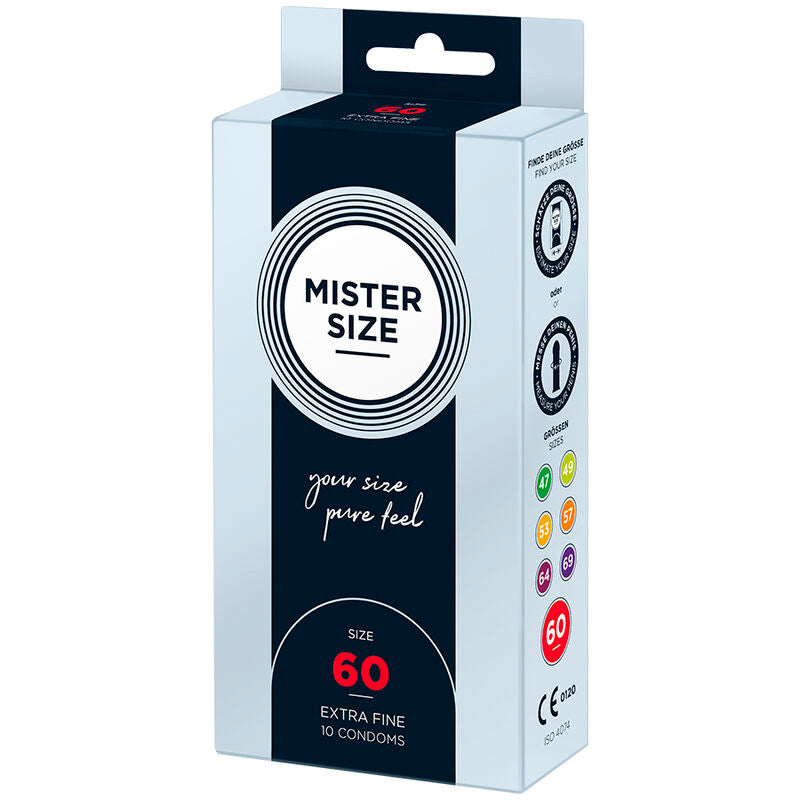 MISTER SIZE - CONDOM SIZE XL 60 MM (10 UNITS) - Amore24