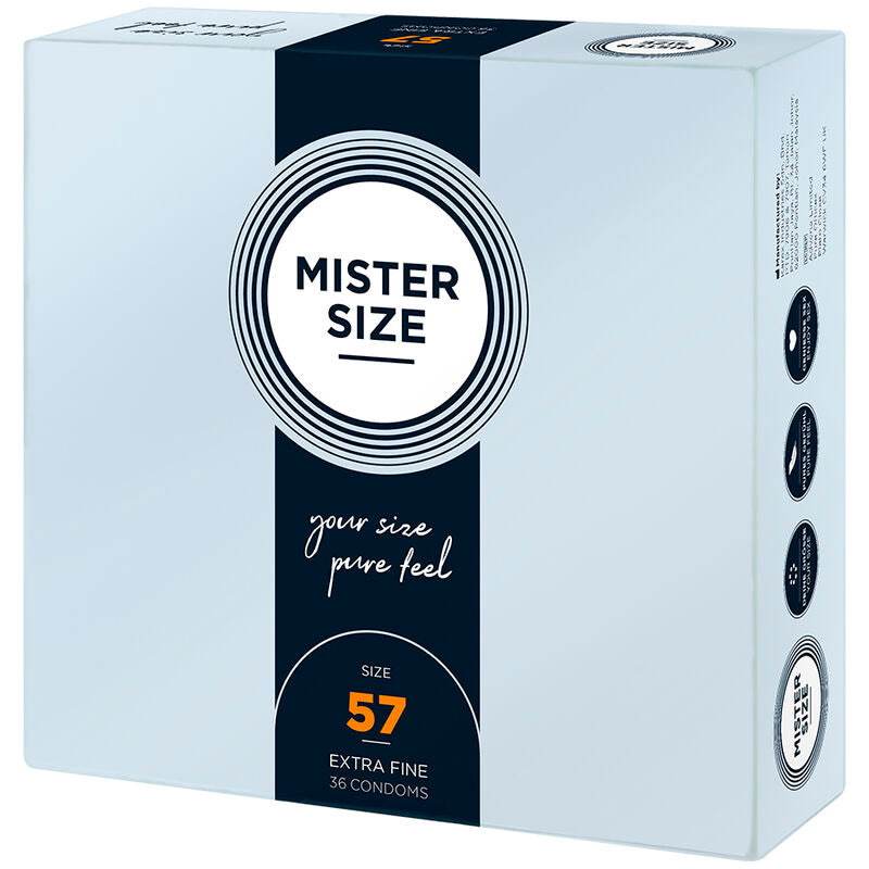 MISTER SIZE - CONDOM SIZE L 57 MM (36 UNITS) - Amore24