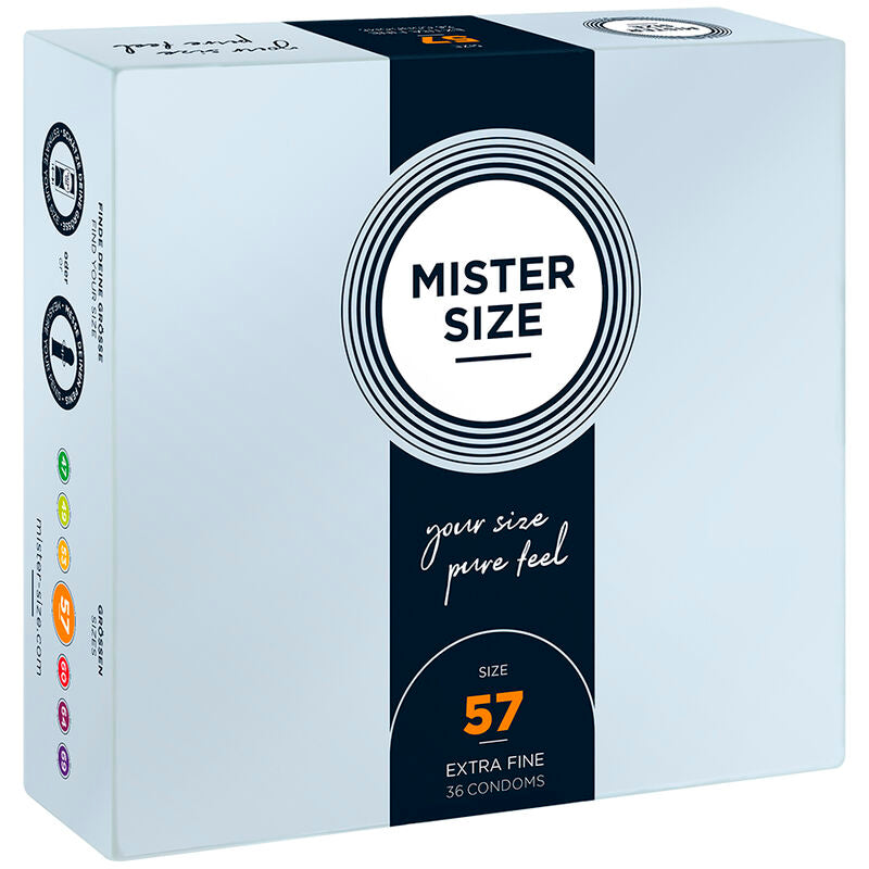 MISTER SIZE - CONDOM SIZE L 57 MM (36 UNITS) - Amore24
