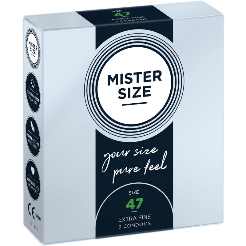 MISTER SIZE - CONDOMS SIZE XS 47 MM (3 UNITS) - Amore24