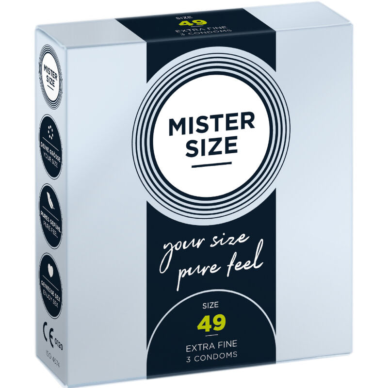 MISTER SIZE - CONDOM SIZE S 49 MM (3 UNITS) - Amore24