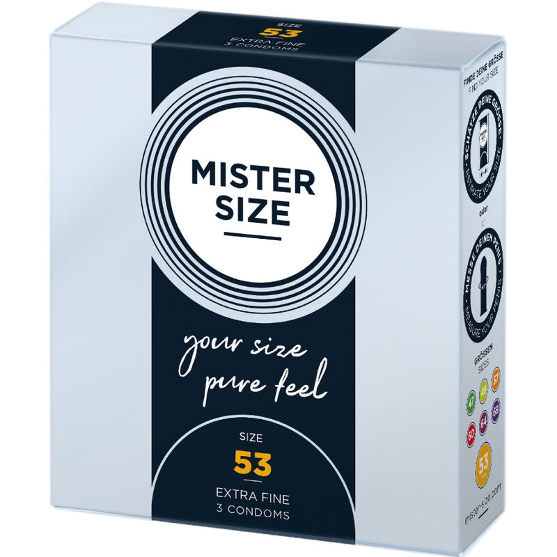 MISTER SIZE - CONDOM SIZE M 53 MM (3 UNITS) - Amore24