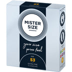 MISTER SIZE - CONDOM SIZE M 53 MM (3 UNITS) - Amore24