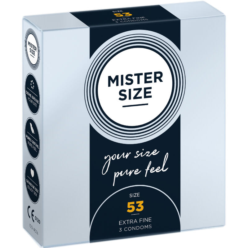 MISTER SIZE - CONDOM SIZE M 53 MM (3 UNITS) - Amore24