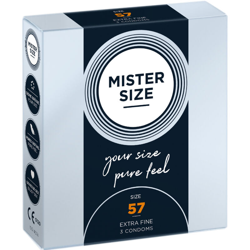MISTER SIZE - CONDOM SIZE L 57 MM (3 UNITS) - Amore24