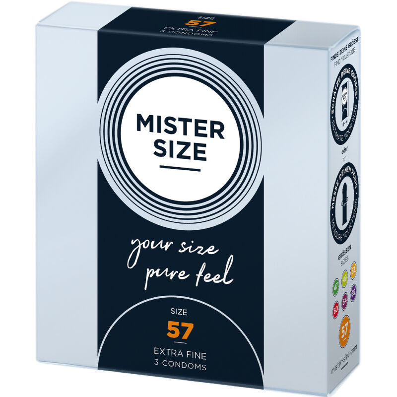 MISTER SIZE - CONDOM SIZE L 57 MM (3 UNITS) - Amore24