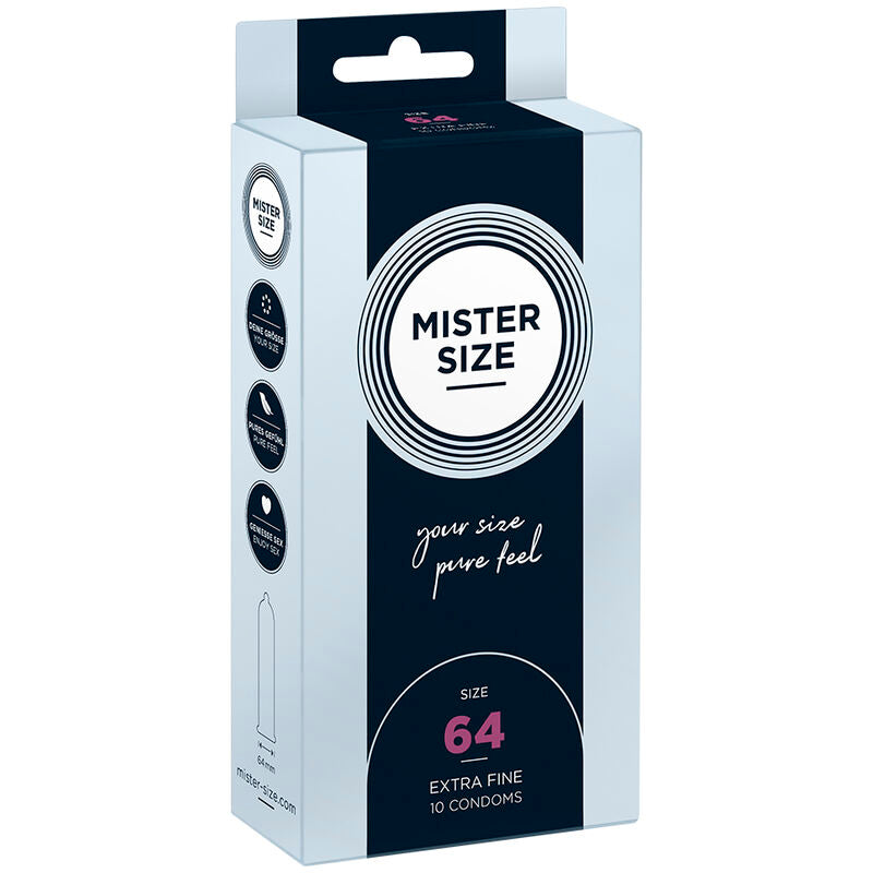 MISTER SIZE - CONDOMS SIZE XXL 64 MM (10 UNITS) - Amore24