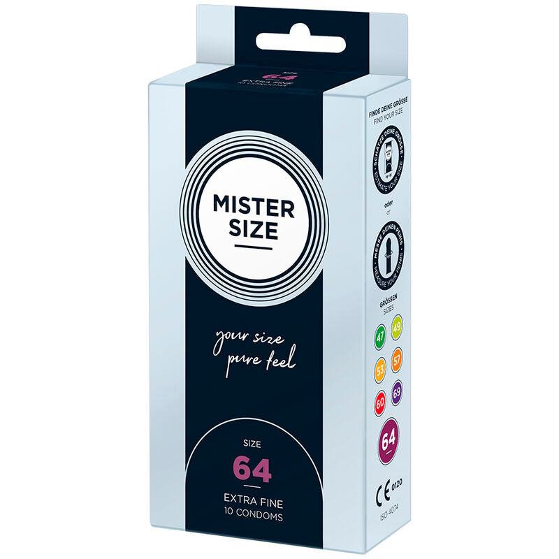 MISTER SIZE - CONDOMS SIZE XXL 64 MM (10 UNITS) - Amore24