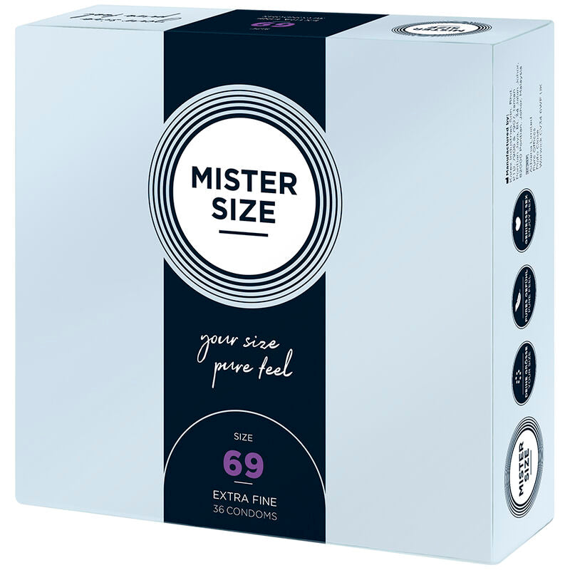 MISTER SIZE - CONDOMS SIZE XXXL 69 MM (36 UNITS) - Amore24