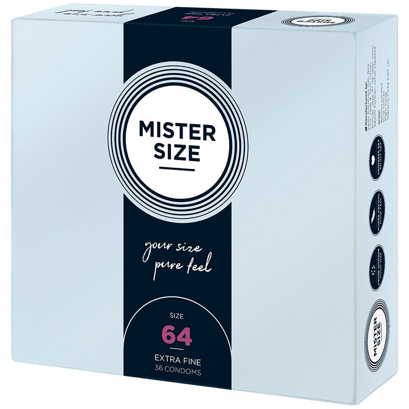 MISTER SIZE - CONDOMS SIZE XXL 64 MM (36 UNITS) - Amore24