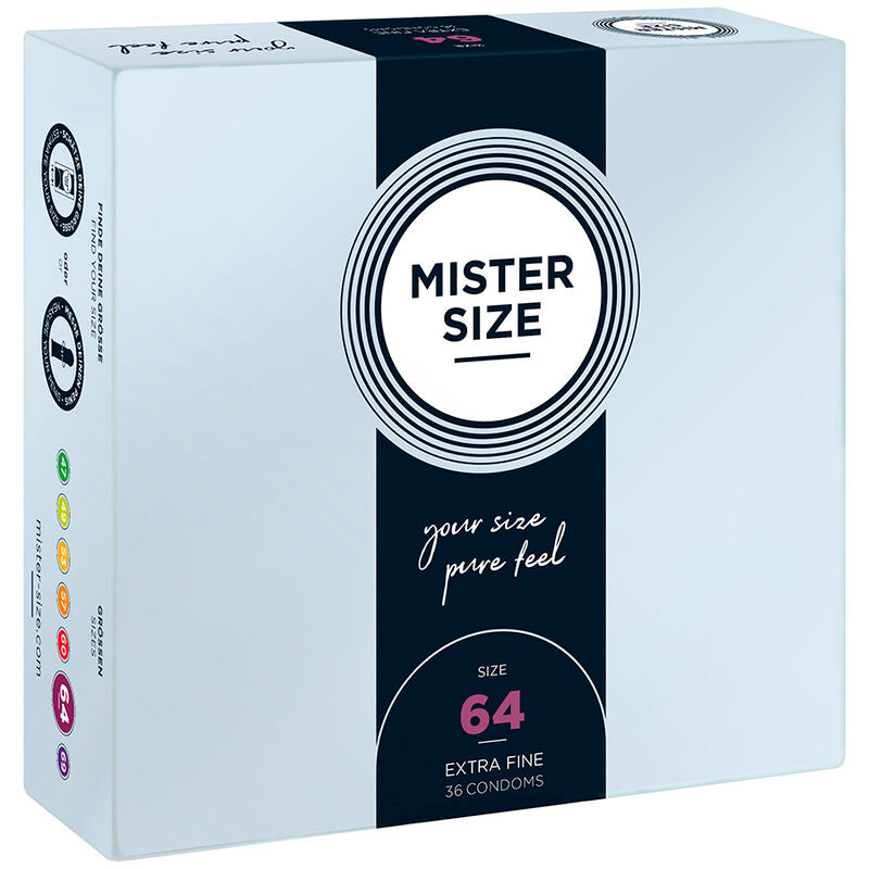 MISTER SIZE - CONDOMS SIZE XXL 64 MM (36 UNITS) - Amore24