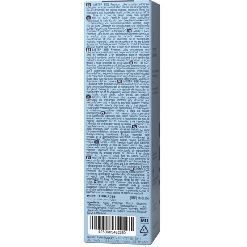 MISTER SIZE - PREMIUM LUBRICANT 100 ML - Amore24