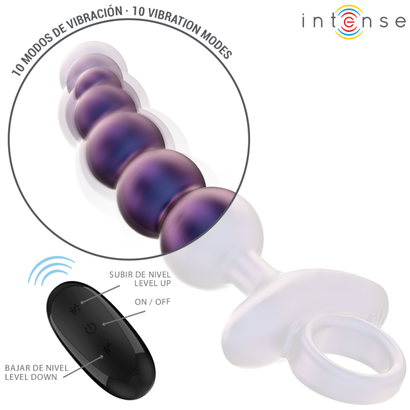 INTENSE - TITO VIBRATING ANAL PLUG MODEL 3 REMOTE CONTROL - Amore24