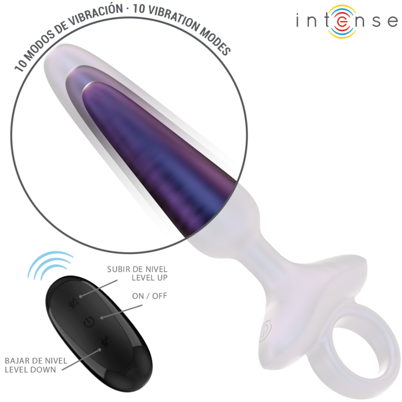 INTENSE - MARLON VIBRATING ANAL PLUG MODEL 4 REMOTE CONTROL - Amore24