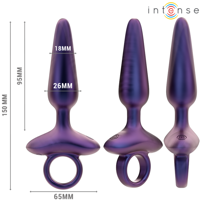 INTENSE - MARLON VIBRATING ANAL PLUG MODEL 4 REMOTE CONTROL - Amore24