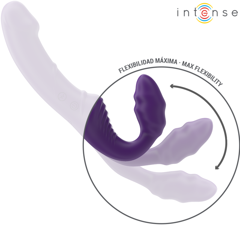 INTENSE - JILL DOUBLE VIBRATOR 20 CM PURPLE REMOTE CONTROL - Amore24