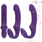 INTENSE - JILL DOUBLE VIBRATOR 20 CM PURPLE REMOTE CONTROL - Amore24