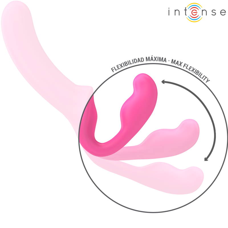 INTENSE - AMY DOUBLE VIBRATOR 20 CM PINK REMOTE CONTROL - Amore24
