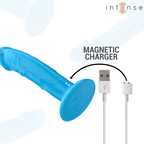 INTENSE - PHOEBE REALISTIC VIBRATOR 10 VIBRATIONS BLUE REMOTE CONTROL - Amore24