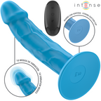 INTENSE - PHOEBE REALISTIC VIBRATOR 10 VIBRATIONS BLUE REMOTE CONTROL - Amore24