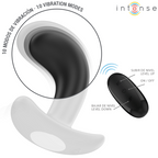 INTENSE - CHANDLER ANAL PLUG 10 VIBRATIONS BLACK REMOTE CONTROL - Amore24