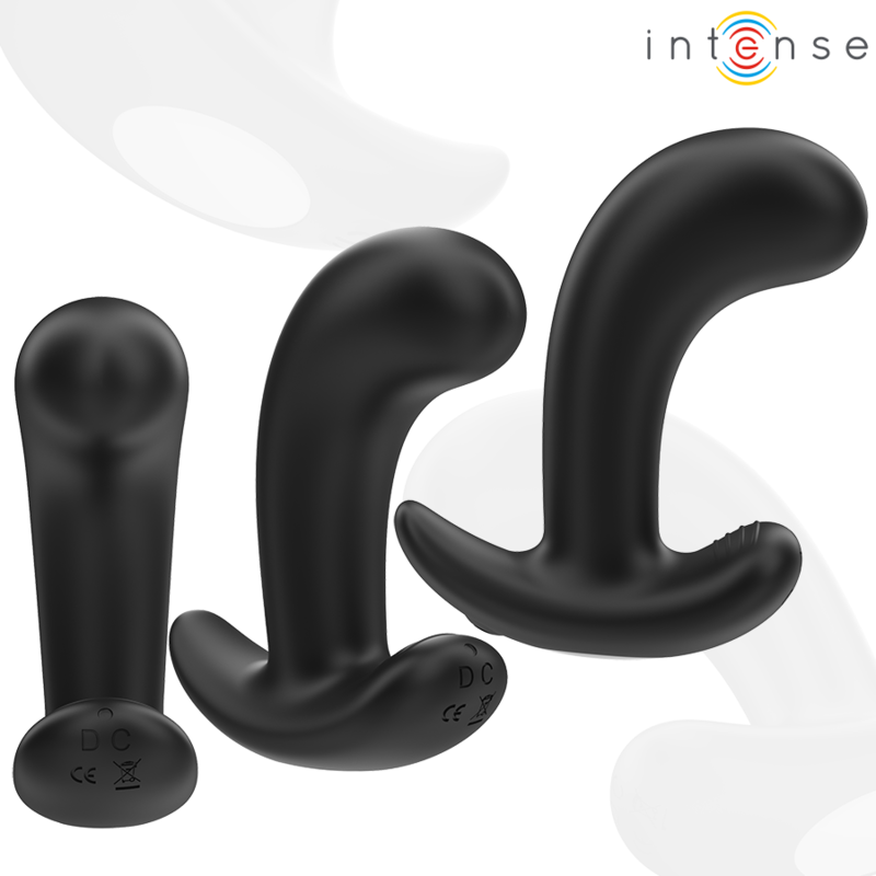 INTENSE - CHANDLER ANAL PLUG 10 VIBRATIONS BLACK REMOTE CONTROL - Amore24