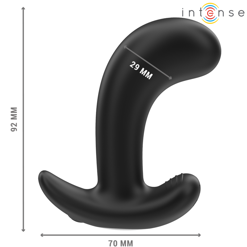 INTENSE - CHANDLER ANAL PLUG 10 VIBRATIONS BLACK REMOTE CONTROL - Amore24