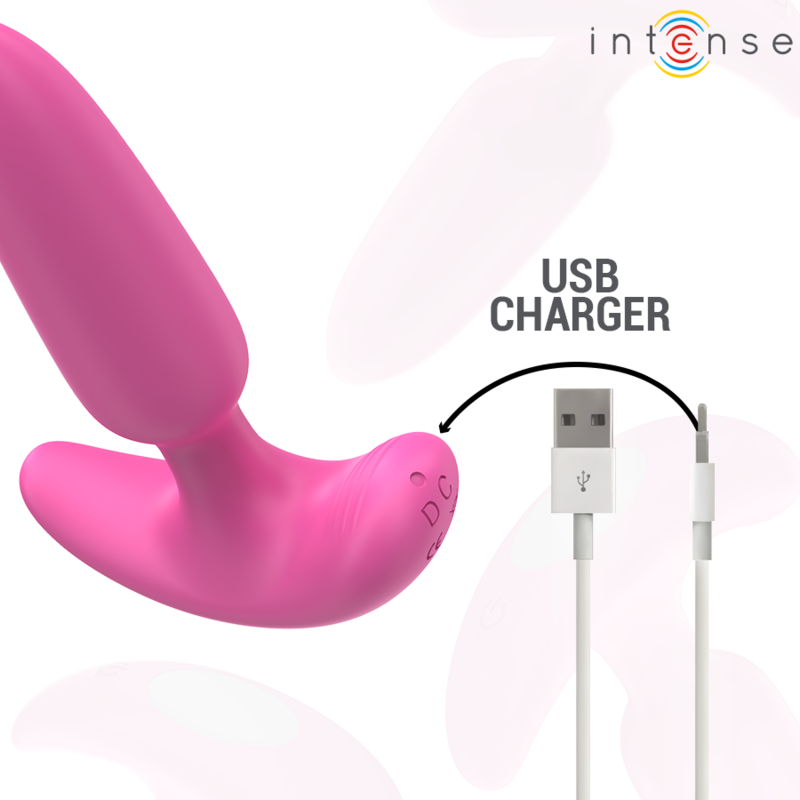 INTENSE - ROSS ANAL PLUG 10 VIBRATIONS PINK REMOTE CONTROL - Amore24