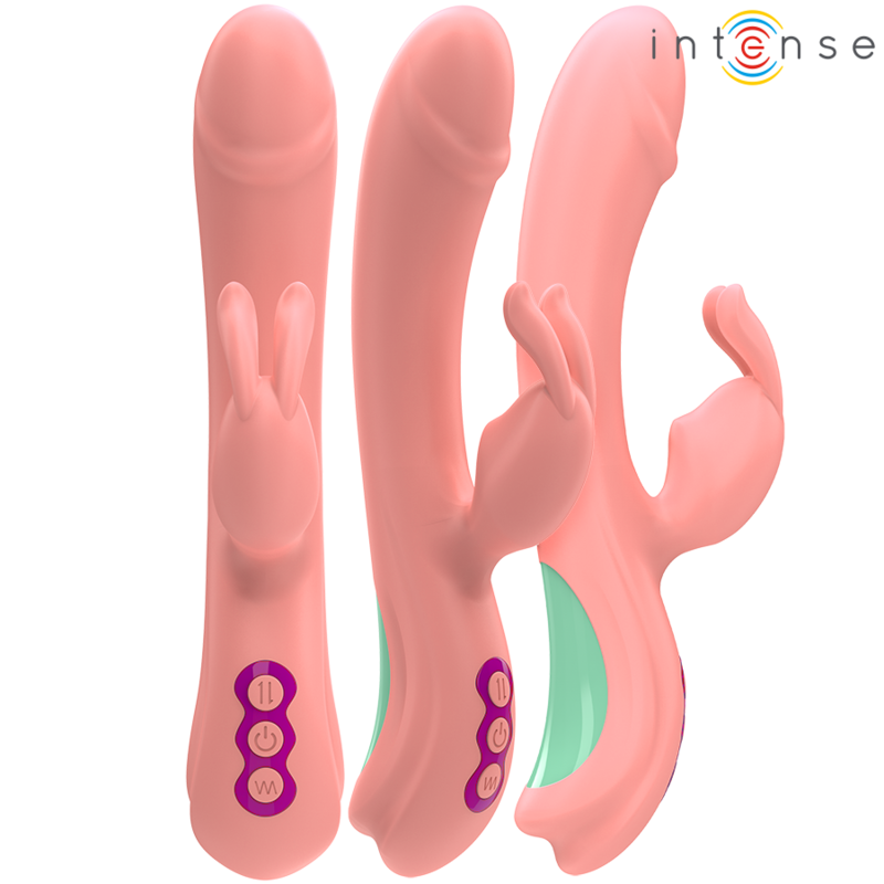 INTENSE - RACHEL RABBIT VIBRATOR 5 VIBRATIONS PINK - Amore24