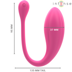 INTENSE - JANICE U VIBRATOR DOUBLE STIMULATION 10 VIBRATIONS PINK REMOTE CONTROL - Amore24