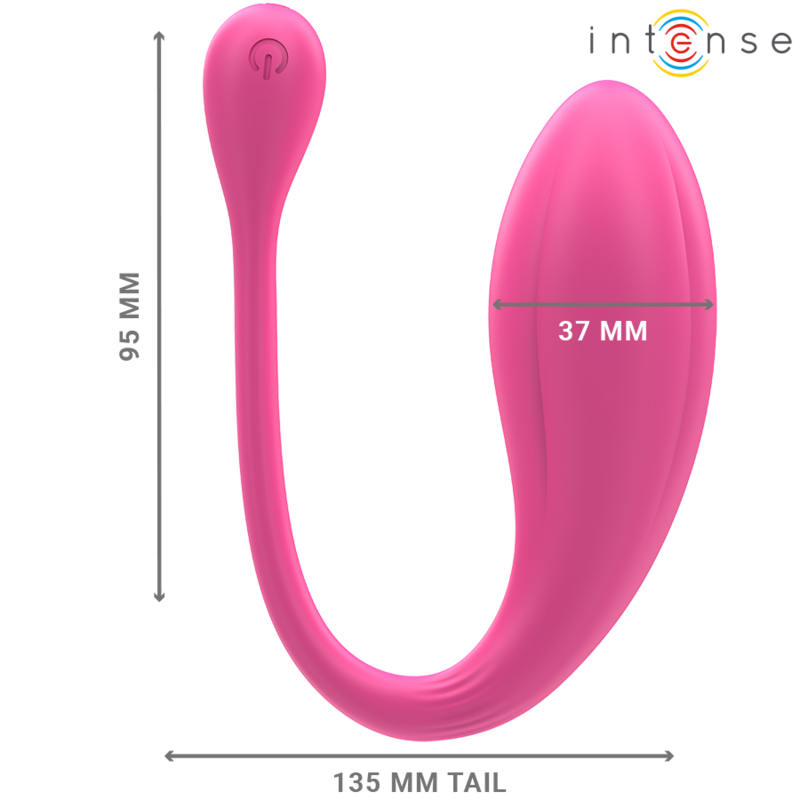 INTENSE - JANICE U VIBRATOR DOUBLE STIMULATION 10 VIBRATIONS PINK REMOTE CONTROL - Amore24