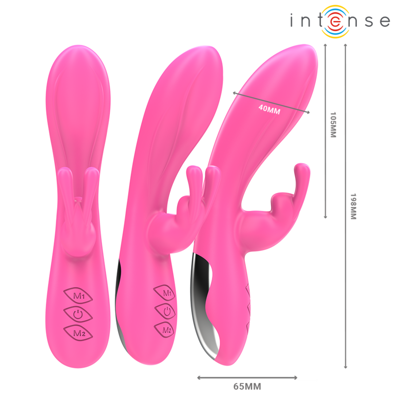 INTENSE - RANDALL RABBIT VIBRATOR 10 VIBRATIONS PINK - Amore24