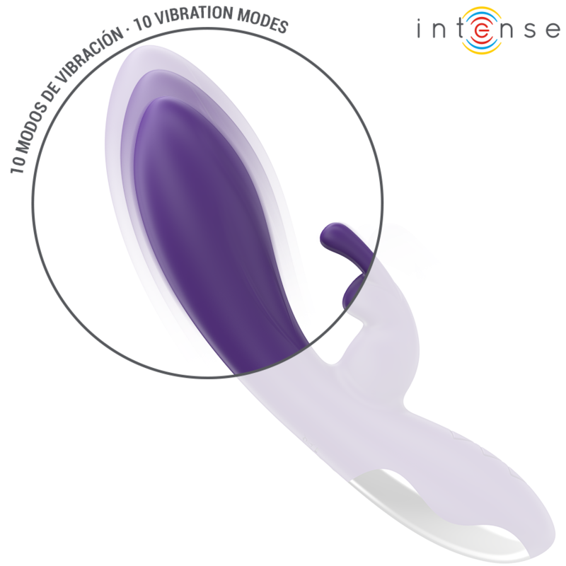 INTENSE - RANDALL RABBIT VIBRATOR 10 VIBRATIONS PURPLE - Amore24