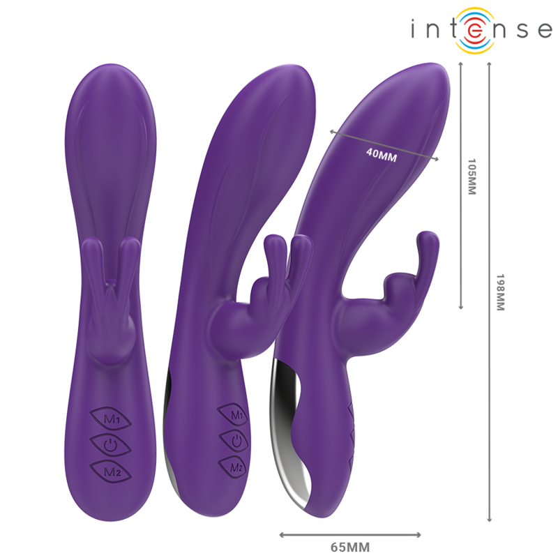 INTENSE - RANDALL RABBIT VIBRATOR 10 VIBRATIONS PURPLE - Amore24